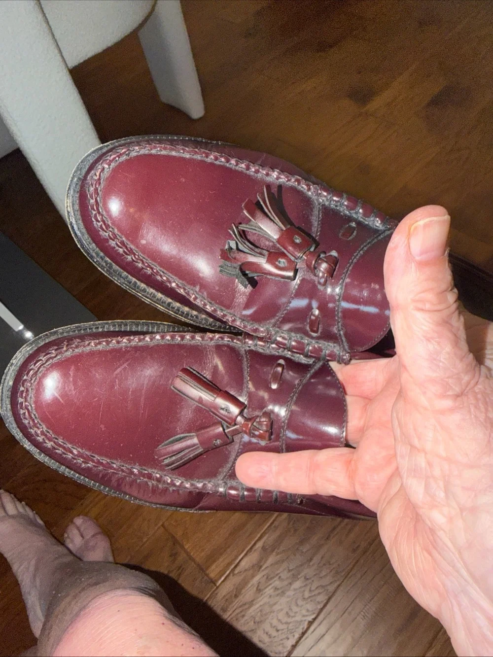 Johnston & Murphy Men’s Wine/Burgundy Tassel Loafers 7.5